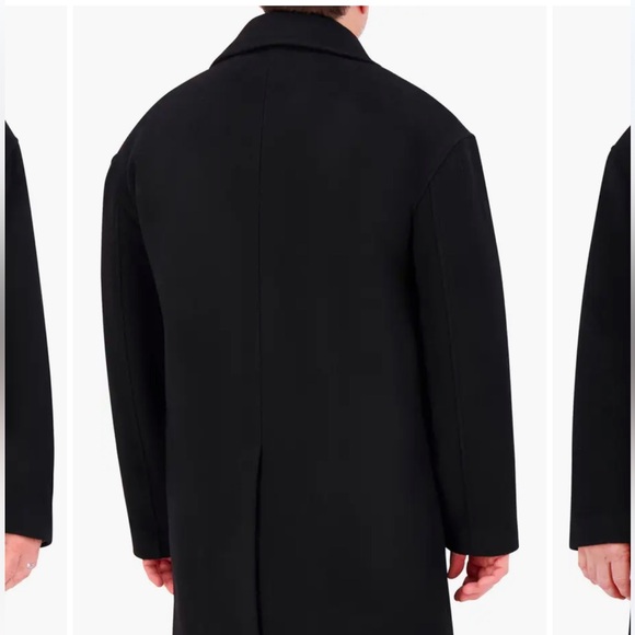 Hudson jeans NWT size S black double breasted wool peacoat sold at Nordstrom - Picture 3 of 15